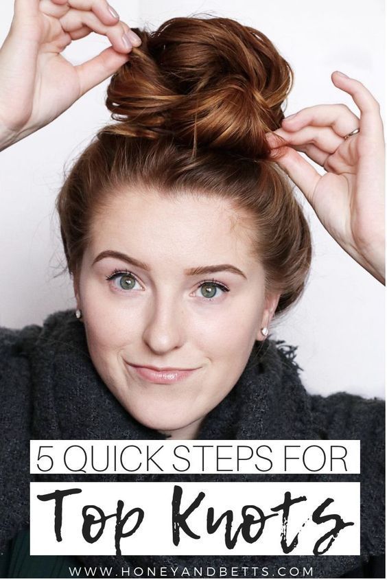 5 Steps To The Perfect Top Knot | Bun hairstyles for long hair .