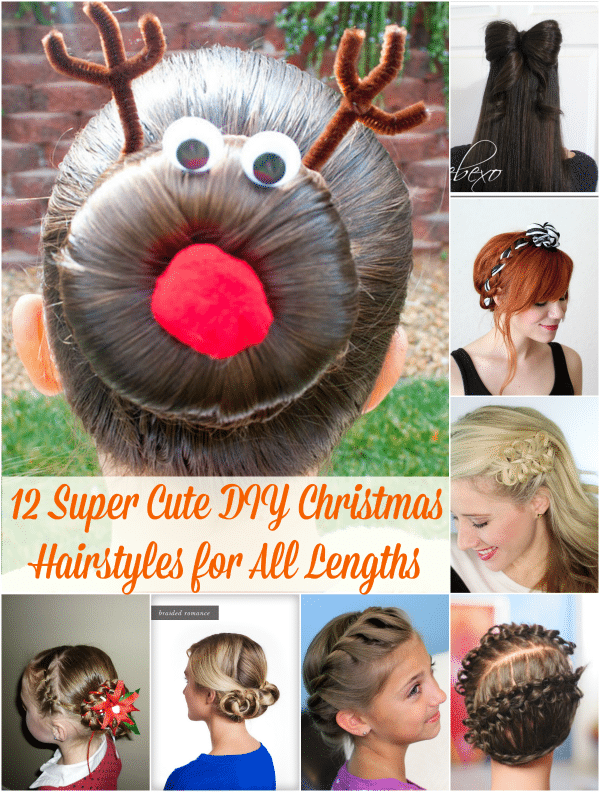 12 Super Cute DIY Christmas Hairstyles for All Lengths - DIY & Craf