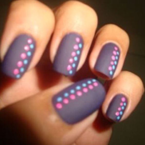 50 Different Polka dots Nail Art Ideas That Anyone Can D