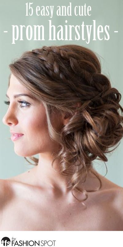 15 Pretty and Easy Prom Hairstyles - theFashionSpot | Simple prom .