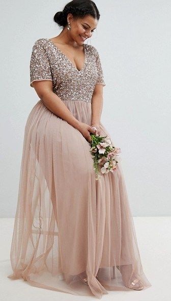 45 Plus Size Wedding Guest Dresses {with Sleeves} - Alexa Webb .