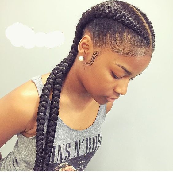 Useful 19 Two French Braids Black Hairstyles | New Natural .