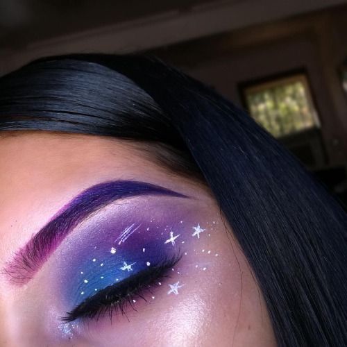 Pinterest: @DamagedDani ❄️✨ … | Galaxy makeup, Makeup looks .