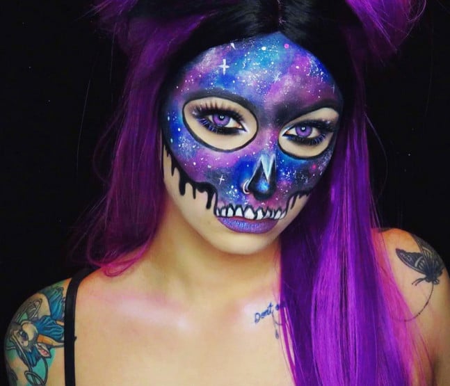 Galaxy Halloween Makeup Ideas | POPSUGAR Beau