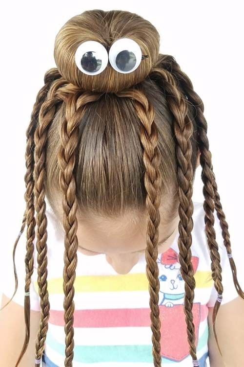8 Fun & Unique Halloween Hairstyle Ideas For Kids | Wacky hair .