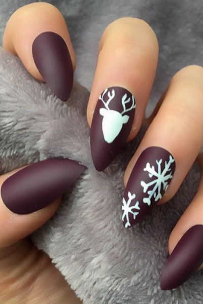 Holiday Party Nail Inspiration | Christmas nail designs, Xmas .