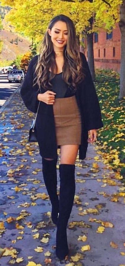 25 Knee High Boots Outfits for Winter Ideas to Copy Right Now .
