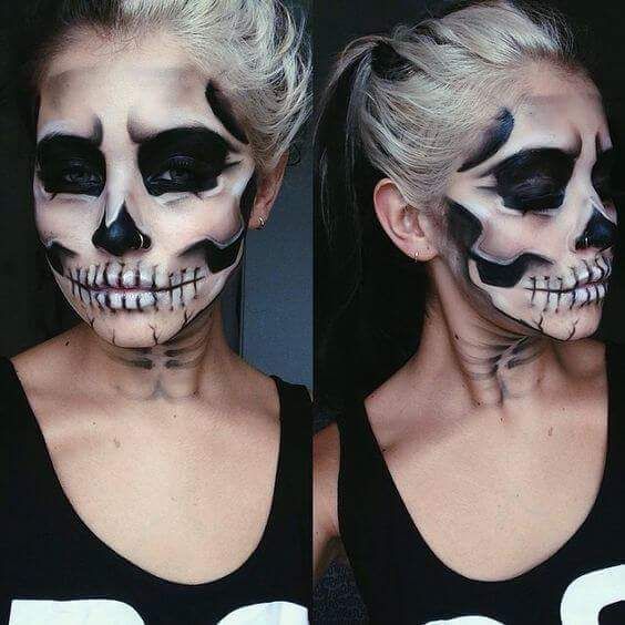 47 Latest Trending Halloween Ghost Makeup Ideas to Send Some .