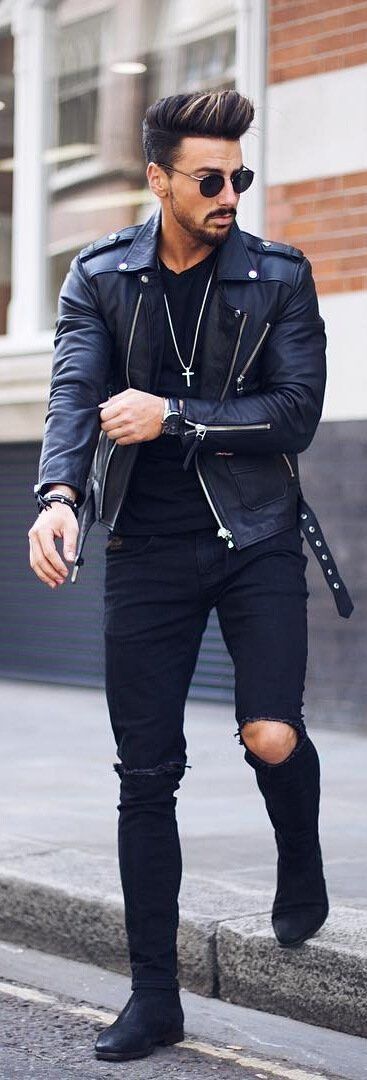 Leather Jacket Outfit Ideas | Giacca di pelle, Stile uomo, Giac