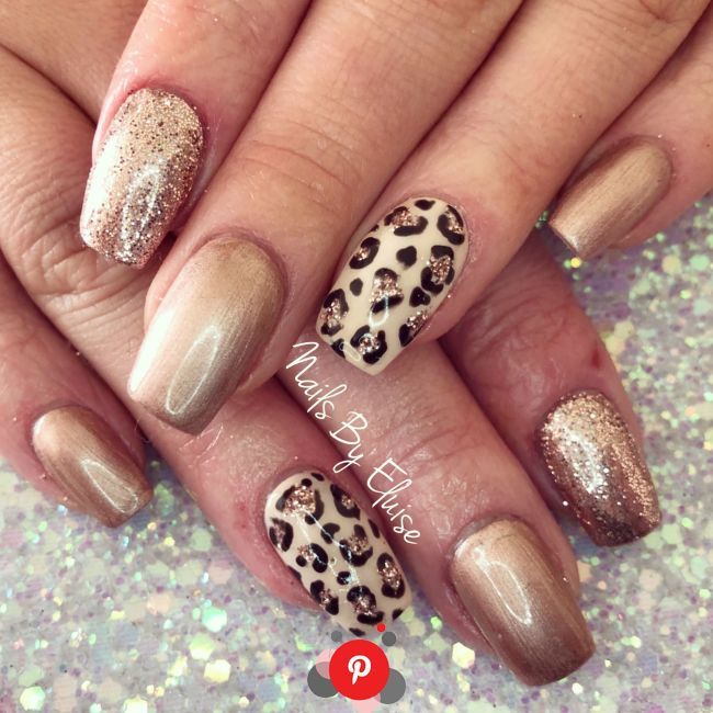 90+ Leopard Print Nail Design – Beauty Life Tips #nail #summer .