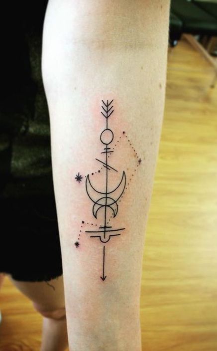 Libra Tattoo | Libra tattoo, Small geometric tattoo, Geometric tatt