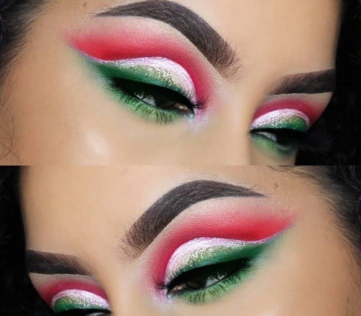 85 Mesmerizing Christmas Makeup Ideas To Leave The Beholder Red .