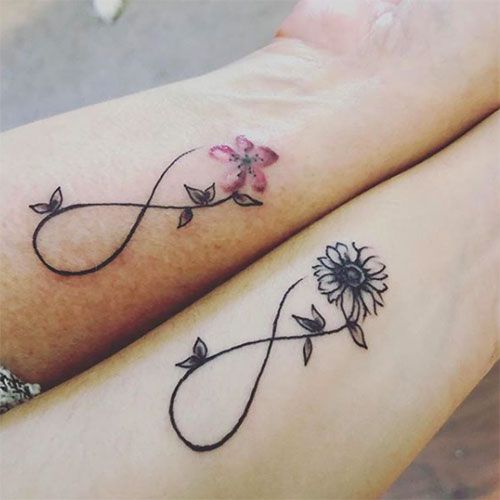 Mother and Daughter Infinity Tattoo Ideas - Best Matching Mother .