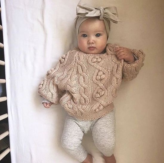 Baby girl sweater outfit idea. Perfect fall outfit for little ones .