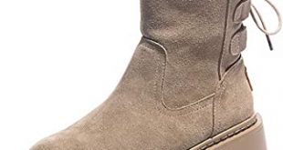 Amazon.com | Winter Long Plush Ankle Boots for Women Rabbit Hair .