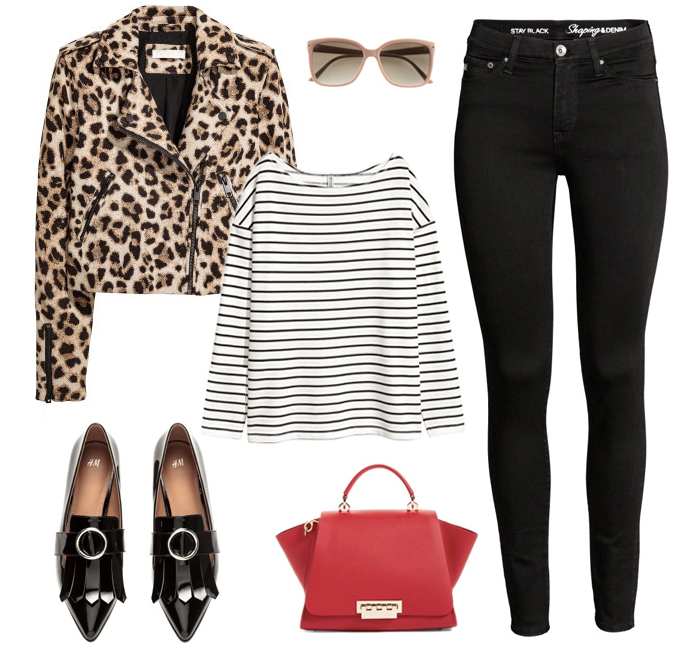 Daily Style Finds: The Cutest Leopard Jacket + Striped Top Outf