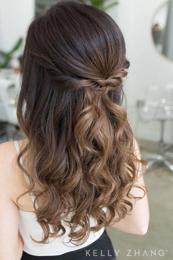 Simple DIY prom hairstyles for medium hair #diy #hair #hairstyle .