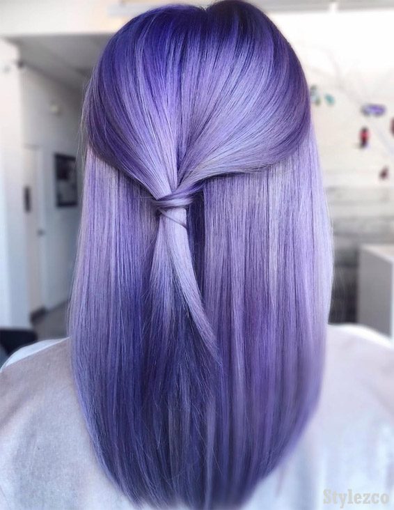 Trendy Purple Hair Color Ideas & Styles for 2019 | Stylez