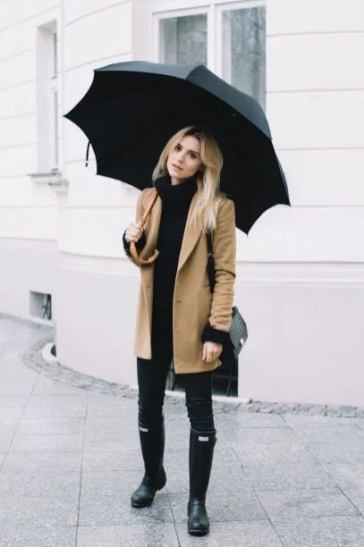 Rainy Day Cold Weather Outfit (16) • DressFitMe in 2020 | Cold .