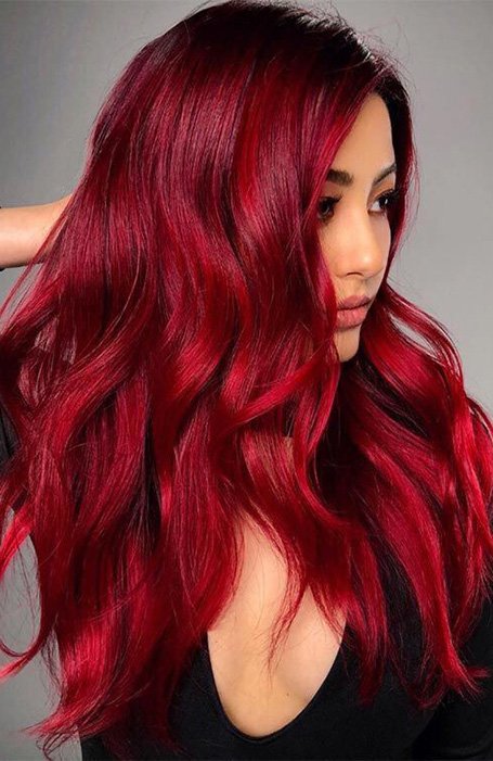 20 Sexy Dark Red Hair Ideas for 2020- The Trend Spott