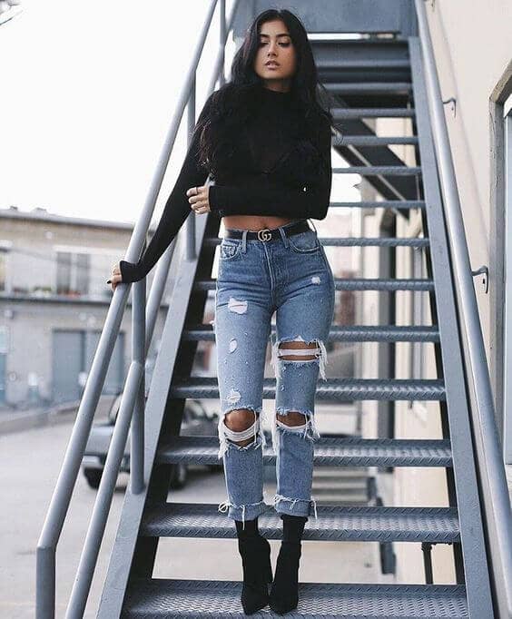 25 Ripped Jeans Outfits That Prove Denim Is Here to St