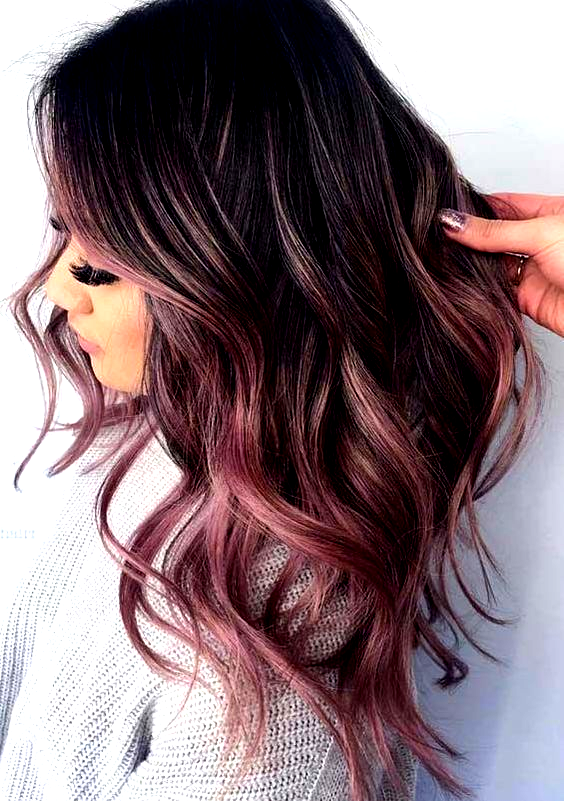 Obsessed Rose Gold Hair Colors & Highlights for Women in 2018 .