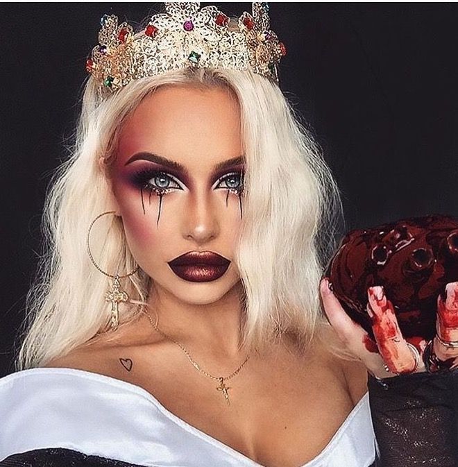 glam and scary halloween makeup | Creative halloween makeup .