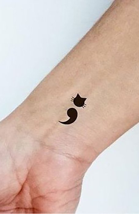 10 Meaningful Semicolon Tattoos for 2020 - The Trend Spott