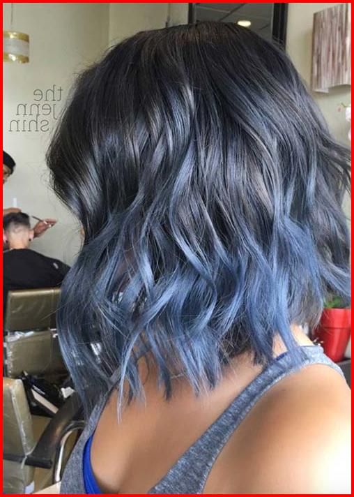 50 Blue Hair Highlights Ideas | Blue hair highlights, Short ombre .