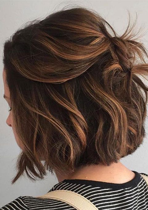 20 Gorgeous Dark Brown Hair with Highlights Ideas | Thin fine hair .
