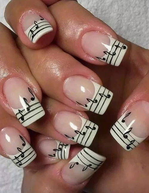 Nail art designs easy simple cute 00027 — gcan.net | Music nails .
