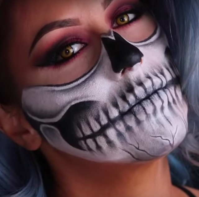 10 Skull and Skeleton Makeup Ideas 2019 - Last-Minute Halloween .