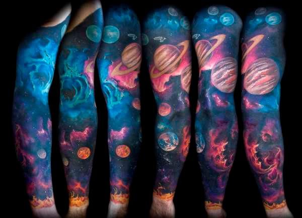 25 Stunning Space Tattoos | Space tattoo, Galaxy tattoo, Space .