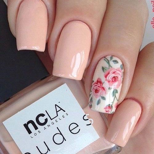50 Fabulous Nail Designs and Colors for Spring | Spring nail art .