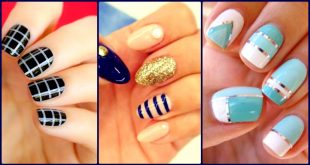 20 Coolest Striped Striped Nail Art Designs And Ide