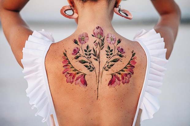 43 Beautiful Flower Tattoos for Women | Beautiful flower tattoos .