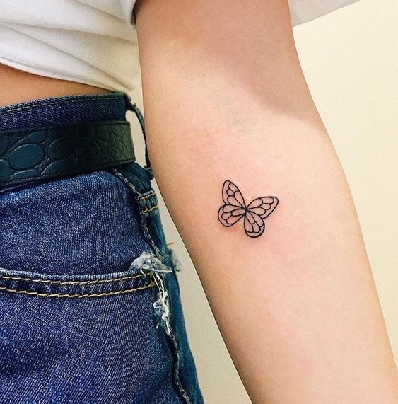 Stunning Butterfly Tattoo - Butterfly Simple Tattoos - Simple .