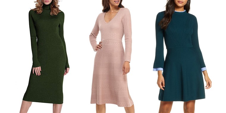 9 stylish — and cozy — sweater dresses that are perfect for wo