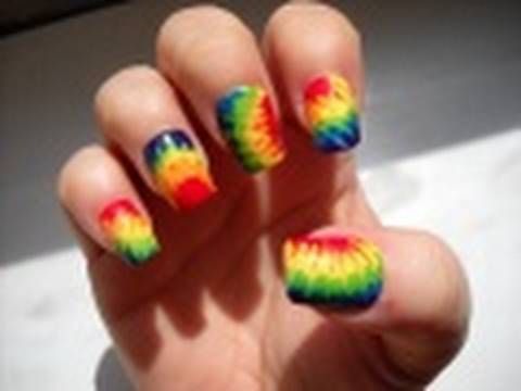 Pin by Grace Montoya on Cool Stuff | Tie dye nails, Nail tutorials .