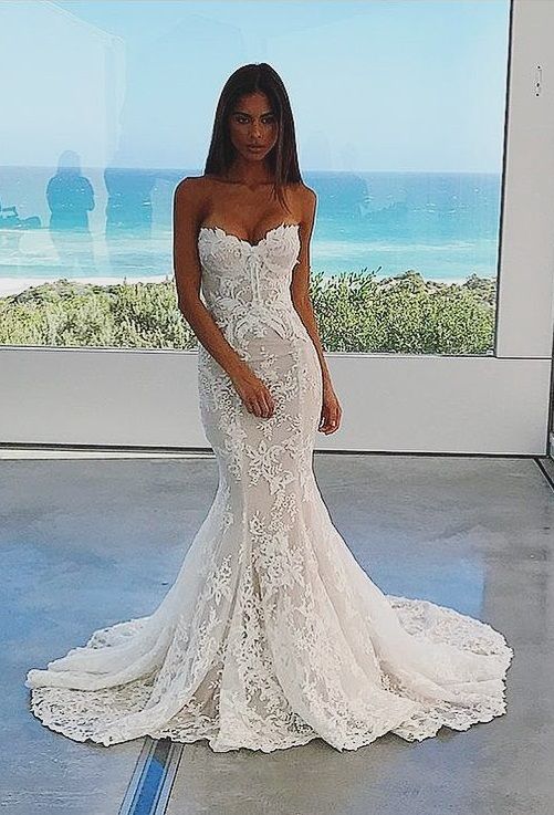 Sunset Charming Wedding Gown In #mermaid Style #weddings .