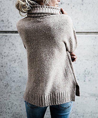 Beautife Womens Sweaters Casual Turtleneck Long Sleeve Soft .