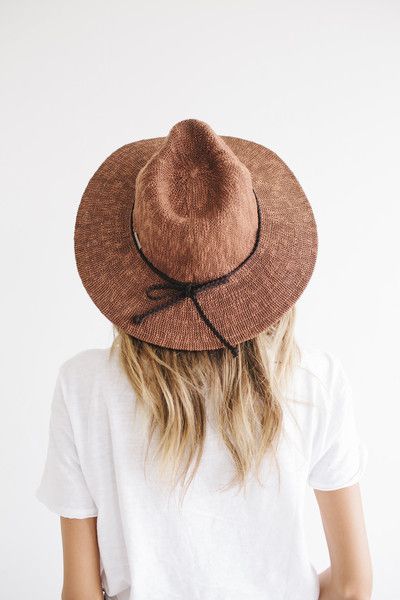 Eve - Copper Knit Floppy Hat | Summer hats for women, Summer hats .