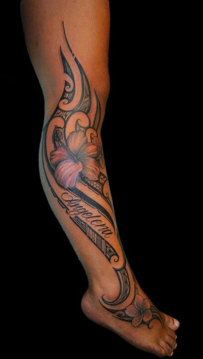 Couple tattoos | Tribal tattoos, Leg tattoos women, Tribal tattoos .