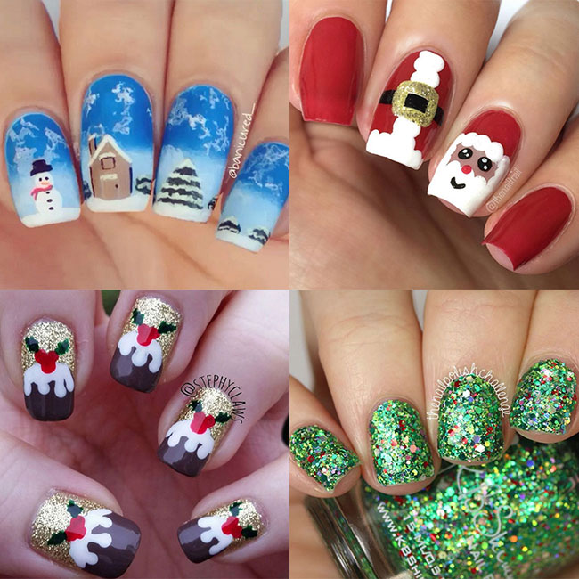 The best Christmas nail art ideas | HELL