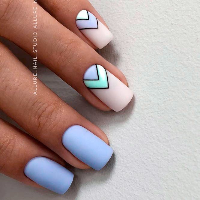 120+ Special Summer Nail Designs For Exceptional Look | Blue nail .
