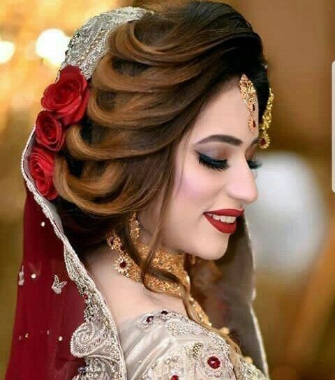 Pakistani Bridal Hairstyles For Barat 2020 in 2020 | Pakistani .