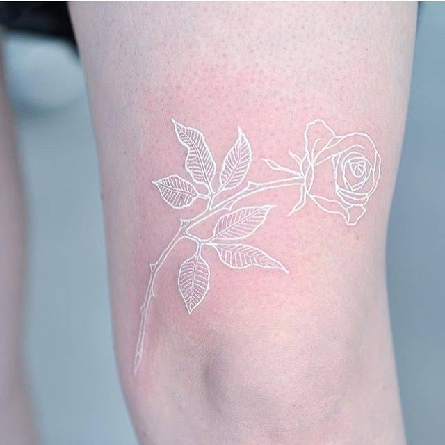 White Ink Tattoos For People With Pale Ski