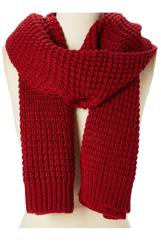 Wholesale Chunky Knit Solid Color Scarf - Winter Scarves and .