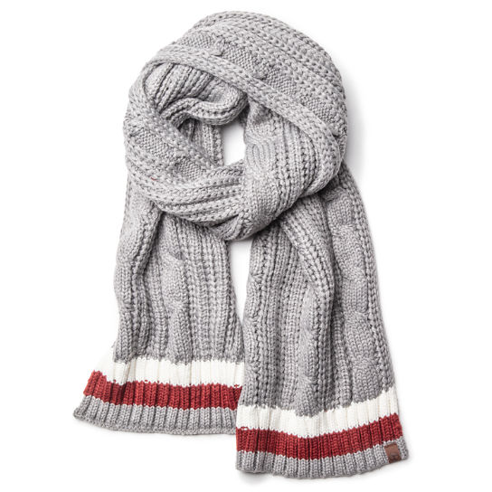 Cable Knit Striped Winter Scarf | Timberland US Sto