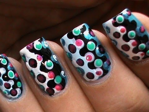 Easy Dotted Nail Art Designs